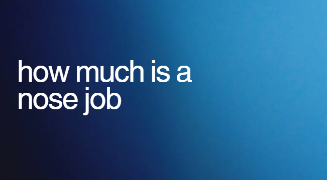 how much is a nose job