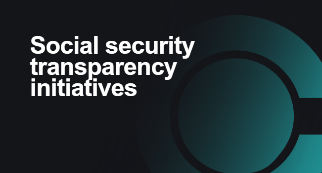 Social security transparency initiatives